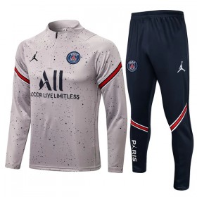 Paris Saint Germain Trainings Sweatshirt Pak Kwart-Zip 2021-22 Grijze
